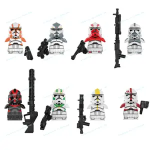 Kt1035 SW chiến tranh không gian Clone người lính Trooper wolfpack cũ Cộng Hòa Mini xây dựng khối hành động con số đồ chơi giáo dục trẻ em