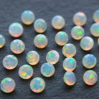 Ópalo Welo Etíope Natural de la Mejor Calidad, Corte Brillante de 6 mm, Multicolor, para Joyería, Muestra Disponible