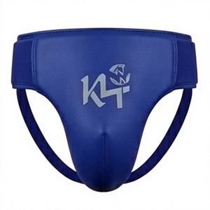Ceinture de protection inguinal en néoprène bleu KLTW pour homme, respirante, avec logo en relief, flexible et polyvalente - Product Image 1