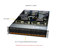 Untuk Hyper A + Server AS-Processor, 2U Dual Processor Rackmount, Server Rack 2U, Dual Socket SP5