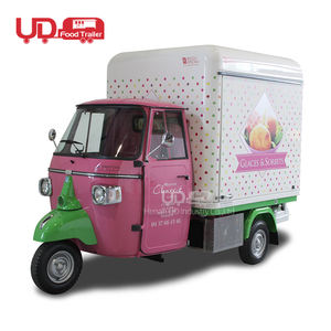 Camionnette <span class=keywords><strong>Piaggio</strong></span> Ape UD, tricycle électrique pour la vente de nourriture, chariot de vente ambulante avec certification CE, chariot de vente de glaces - Product Image 2