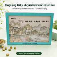 Kotak Hadiah Teh Krisan Bayi Tongxiang Premium 4 Stoples Kuncup Krisan Kering Teh Herbal
