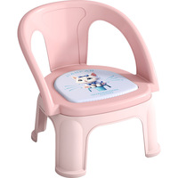 Chaise à dossier en plastique pour enfants avec anneau antidérapant en silicone, tabouret couineur pour tout-petits, idéal pour l'alimentation, la propreté et l'usage domestique