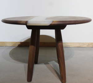 Tavolo da salotto in legno <span class=keywords><strong>resina</strong></span> epossidica marrone semplice tavolo rotondo in legno da caffè - Product Image 5