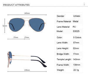 Gafas de Sol de Aviación Retro 2024 con Logotipo Personalizado, Doble Puente Metálico, Protección UV400, Antideslumbrantes, para Conducir, Hombres y Mujeres - Product Image 4