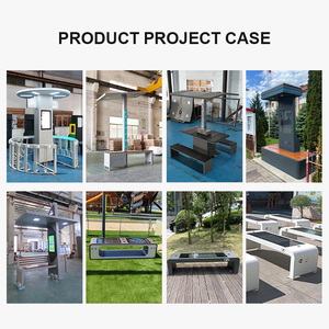 Banc de jardin solaire intelligent avec chargeur USB sans fil, respectueux de l'environnement, pour parcs urbains, arrêts de bus, jardins modernes - Product Image 5