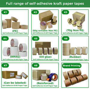 Cinta adhesiva de papel kraft impresa personalizada - Product Image 3