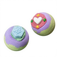Boule de bain effervescente flocon de neige au bicarbonate de soude pour Noël, personnalisable en coffret cadeau arbre de Noël