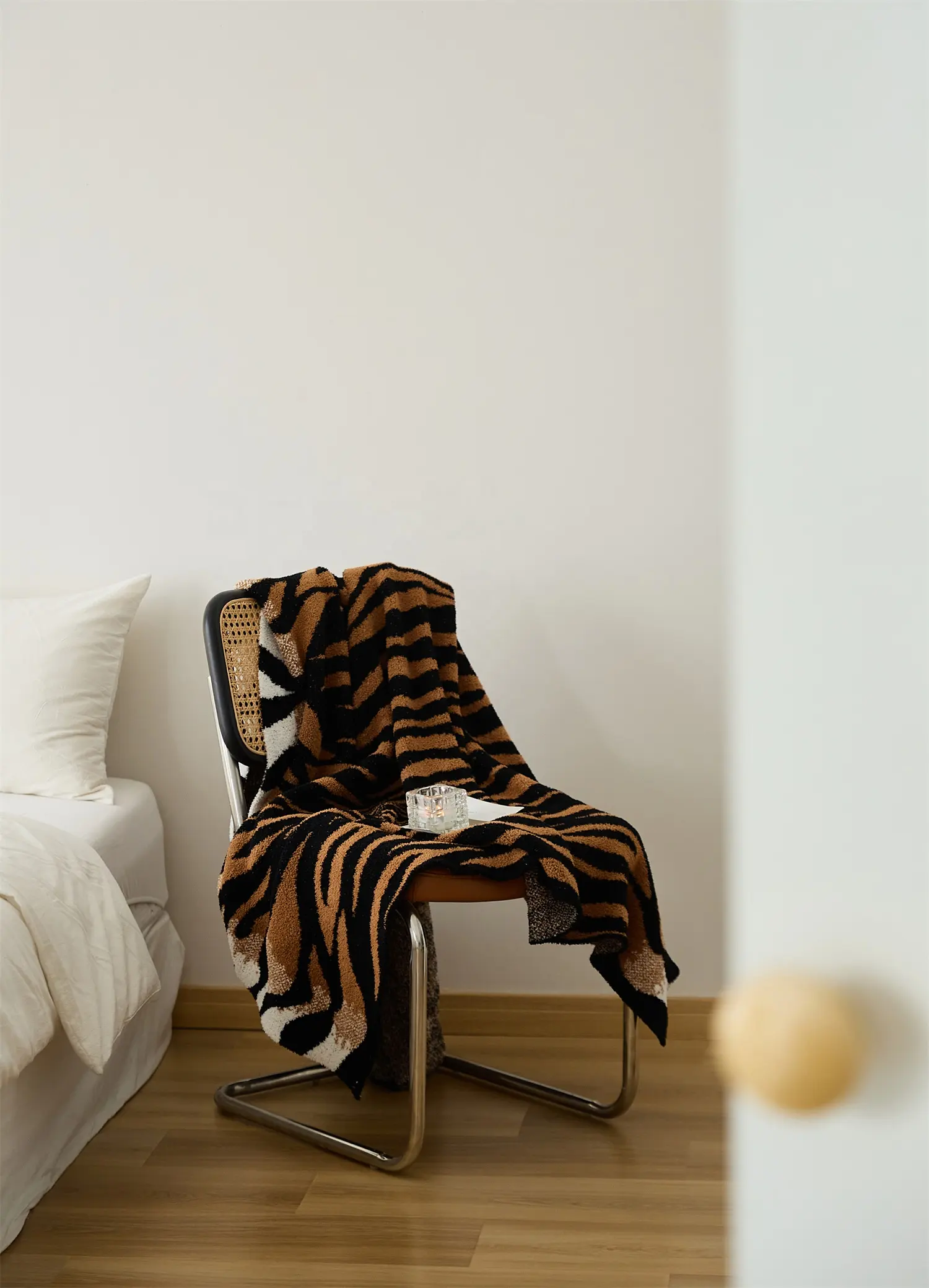 Cobertor de tricô 100% poliéster macio e quente de alta qualidade com estampa de leopardo para decoração de casa e viagens YPT