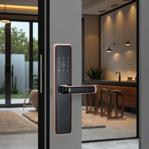 Precio de fábrica Cerradura Inteligente Rfid Contraseña Código digital de huellas dactilares Cerradura inteligente para el hogar Manija electrónica para apartamentos - Product Image 5