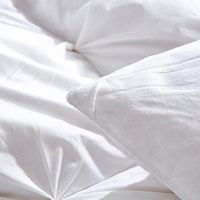 Couette en duvet de plumes d'oie à plis froncés, tissu en coton, couette de qualité supérieure pour hôtel toute saison, insert de couette en duvet de plumes d'oie