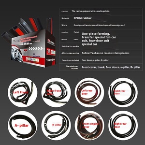 Auto EPDM durevole isolamento acustico striscia di tenuta per <span class=keywords><strong>Peugeot</strong></span> 308s 4008 408 2008 <span class=keywords><strong>3008</strong></span> 301 porta Auto con dimensioni personalizzabili - Product Image 2