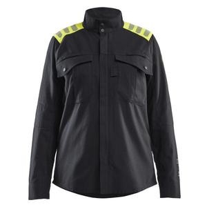 BLAKLADER - 407215129933L Surchemise Inhérente Femme Noir/Jaune Hi-vis-CHEMISES DE TRAVAIL EAN 7330509902677 - Product Image 1