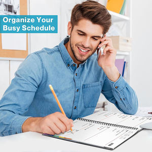 Agenda 2026 con Calendario Grande, <span class=keywords><strong>Etichette</strong></span> Colorate, Include Quaderno per Pianificazione, Adesivi Gratuiti, Organizzatore per Programmi Giornalieri - Product Image 2