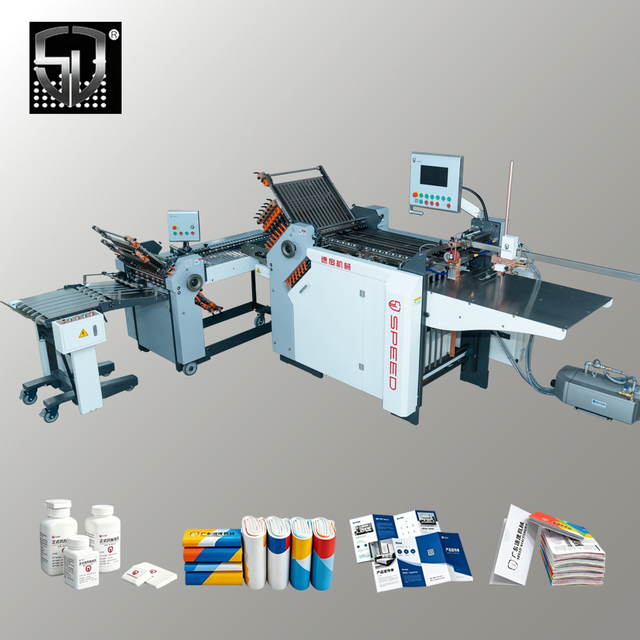 High Speed Automatic Schneider PLC Controlled Combination Folding Machine with Vacuum Suction for A2/A3/A4 Paper Folding