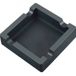 Cendrier d'extérieur en silicone pour cigares, grand modèle, pour terrasse, quatre fentes, résistant à la chaleur, incassable, carré, décoratif, pour la maison - Product Image 1