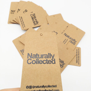 Etiquetas de ropa de impresión reciclada de lujo, nuevo diseño personalizado, papel troquelado, Swing - Product Image 4