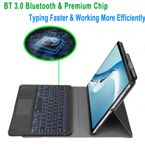 <span class=keywords><strong>2021</strong></span> nuevo BT 3,0 magnética desmontable Touchpad Teclado retroiluminado para <span class=keywords><strong>Huawei</strong></span> <span class=keywords><strong>Matepad</strong></span> 12,6 <span class=keywords><strong>Pro</strong></span> <span class=keywords><strong>2021</strong></span> con teclado - Product Image 3