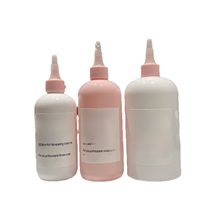 Bouteille compressible en plastique PET 250ml 350ml 500ml avec bouchon à embout pointu pour coloration capillaire, shampoing de salon, bouteille vide rechargeable