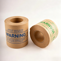 Ruban adhésif en papier kraft écologique personnalisé de qualité supérieure, ruban gommé activé par l'eau pour la fermeture des cartons, qualité conforme aux normes européennes