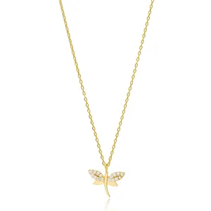 Dragonfly Desain Liontin Perak Turki Grosir Buatan Tangan 925 Perak Murni Perhiasan Modis