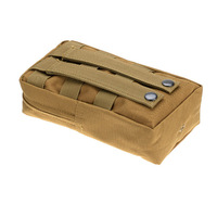 Petite pochette utilitaire à fermeture éclair, sac d'accessoires pour système MOLLE, sac banane EDC, sac de rangement suspendu pour extérieur