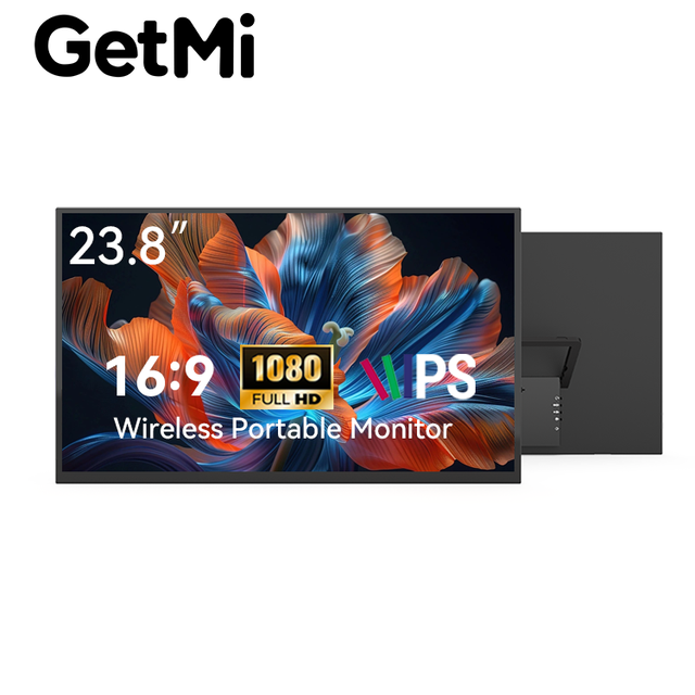23.8 Inch LCD Full HD 1080P Type C PD18W Fast Charge Built in Speaker Car Headrest Office Gaming for Laptop PC Portable Monitor