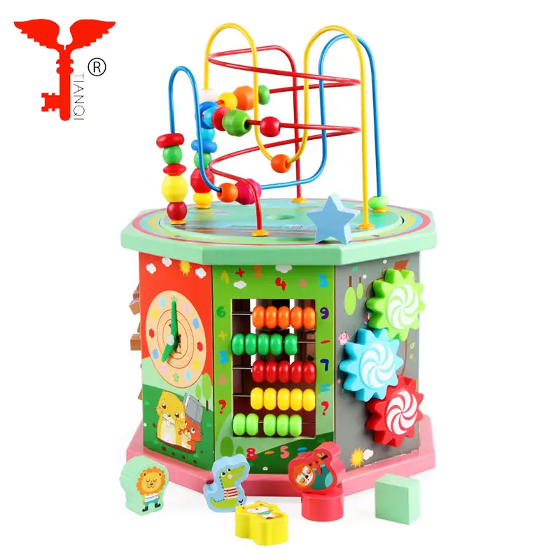 35 Jaar Fabriek Export Kids Toy Import Activiteit Cube Animal Kralen Coaster Voor 12 Maand