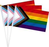 Shenzhen Large polyester gay arc-en-ciel drapeaux LGBTQ 14X21cm drapeau de fierté LGBT imprimé à la main