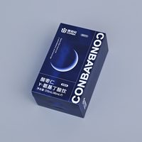 Boîte d'emballage en PET colorée, transparente, écologique, en matériaux recyclés, de qualité alimentaire pour les produits de santé, les chewing-gums et le sucre