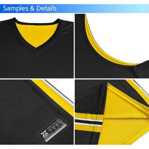 Youth Reversible <b>Basketball</b> <b>Jersey</b> V-Neck Moisture Wicking For <b>Kids</b> Sports Apparel - Product Image 4