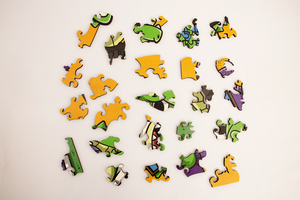 <span class=keywords><strong>Puzzle</strong></span> en bois personnalisé pour adultes - Jeux de puzzles 3D avec des motifs <span class=keywords><strong>d</strong></span>'animaux miniatures et des formes irrégulières - Product Image 2