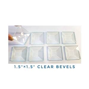 <span class=keywords><strong>Miroir</strong></span> rectangulaire décoratif artisanal en verre biseauté, vitrail, breloques photo, fenêtres, bougeoirs DIY, art mural, décoration - Product Image 4