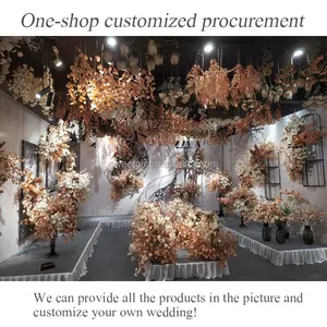 2020 Factory manufacture orange color one shop sourcing wedding hotel decoration
