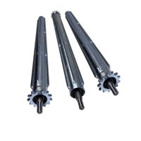 Nouveaux rouleaux de guidage en acier inoxydable galvanisé avec roues dentées en caoutchouc/acier pour lignes de production, personnalisables
