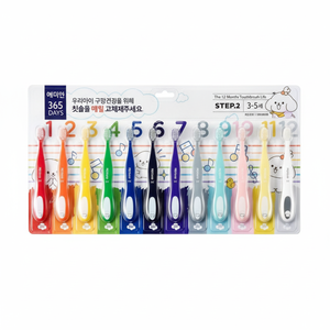 Descuento Median365 Cepillo de dientes para niños de 12 piezas Colores mezclados 1 día Producción nacional PASO 2 1 Pcs - Product Image 1