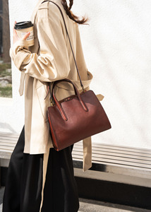 Nuevo Bolso Tote Grande de Cuero Genuino Estilo Vintage, Impermeable, Multifuncional, de Hombro y Bandolera - Product Image 2