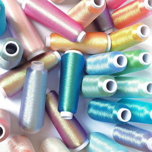 Sợi Kim Loại Màu Polyester MX Nhiều Màu Nhuộm Nhiều Màu Của Nhà Máy Thiệu Hưng WT - Product Image 2