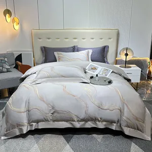 Bán Buôn 4 Pcs Jacquard Bộ Đồ Giường Sang Trọng Đặt Nhà Máy Giá Chất Lượng Cao Duvet Bìa Gối Tấm Ga Giường Cho Nhà Sử Dụng