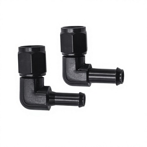 Conector de Enfriador de Aceite Automotriz AN6, Rosca Hembra, 90 Grados, Adaptador de Manguera de Aleación de Aluminio Negro para Mejora y Reequipamiento - Product Image 5