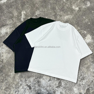 Fashion Streetwear <b>Men</b> Drop Shoulder Blank T-Shirts <b>Top</b> Quality 100% Cotton Heavy Designer Oversized <b>Men's</b> T Shirt Manufacturing - Product Image 1