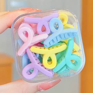 دبابيس شعر بلاستيكية صغيرة ملونة 5-مقاطع زهرة-مقاطع شعر جانبية للأميرات الصغيرات والفتيات والأطفال - Product Image 3