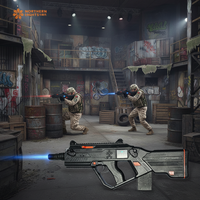 Equipo Completo Comercial de Laser Tag, Sistema de Juego Inalámbrico con Pistola y Chaleco CS