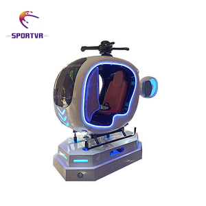 Simulador de Realidad <span class=keywords><strong>Virtual</strong></span> de Conducción de Pequeños Aviones, Helicópteros y Experiencia de Vuelo Aeroespacial, Plataforma de 6DOF, 1 Asiento, Metal, Centro Comercial - Product Image 3