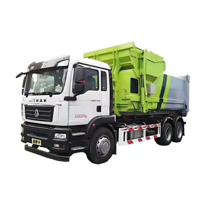 Camion benne à benne basculante OEM HOWO avec compacteur de déchets portable pour la gestion des déchets solides et les centres de recyclage - Product Image 3