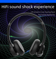 Casque Bluetooth sans fil, casque stéréo sans fil avec basses profondes, protège-oreilles en protéines à mémoire de forme pour PC/téléphones portables/TV