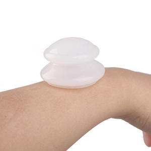 4 Buah Cangkir Bekam Vakum Transparan Anti Selulit Penyerap Kelembaban Cangkir Bekam Terapi Pijat Tubuh Silikon Set Cangkir Bekam - Product Image 3