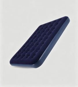 Lit d'appoint gonflable moderne et portable avec surface floquée, pliable, avec pompe, pour chambre/salon, camping, usage domestique, chaise longue de haute qualité - Product Image 1