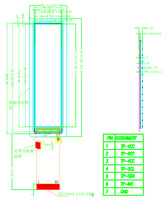 Écran LCD de type barre de 3,7 pouces (3,71 pouces) - Panneau LCD IPS - Affichage LCD 240x960 - Module d'affichage tactile personnalisé - Écran Raspberry Pi - Carte de pilote Mipi