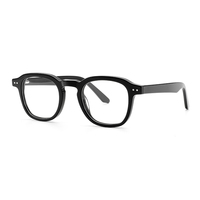 Monture de lunettes optiques carrées rétro en acétate, monture intégrale, unisexe, lunettes de mode, logo de marque personnalisé OEM